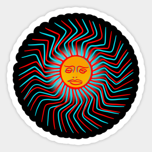 Abstract Sun Sticker